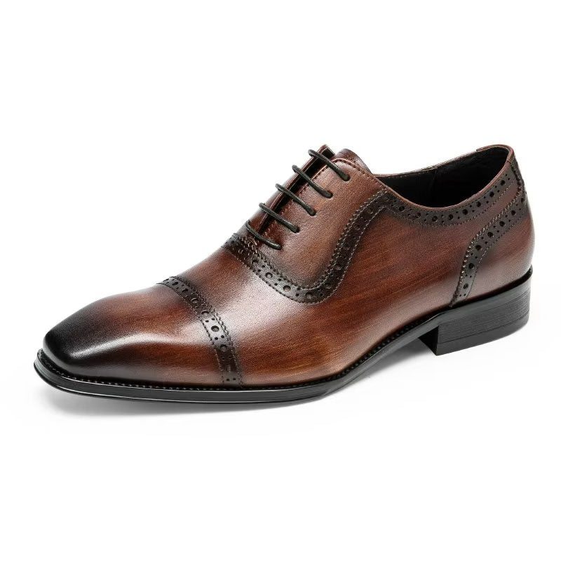 Pánské Společenské Boty Classy Brogues - Káva