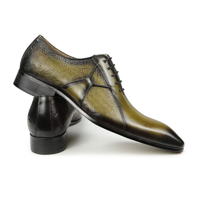 Pánské Společenské Boty Deluxe Leather Chicopulentní Svatební Brogues - Zelená