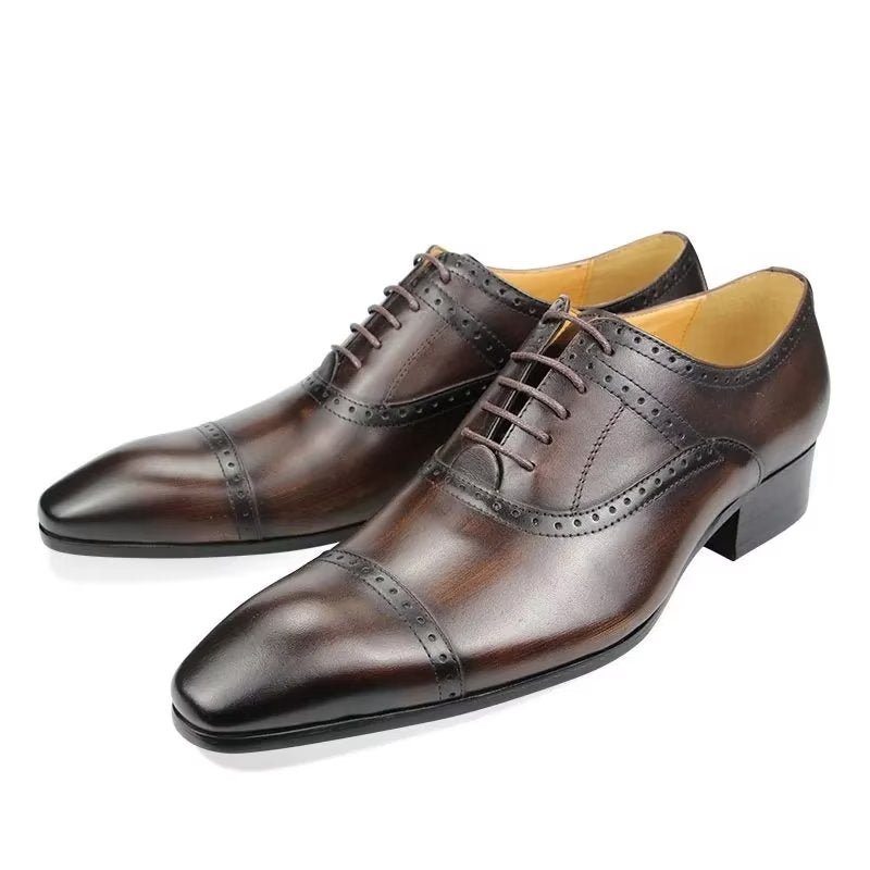 Pánské Společenské Boty Deluxe Oxford Lavishnuptial Brogues - Káva