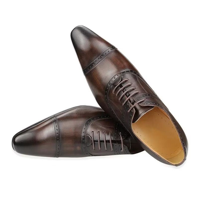 Pánské Společenské Boty Deluxe Oxford Lavishnuptial Brogues - Káva