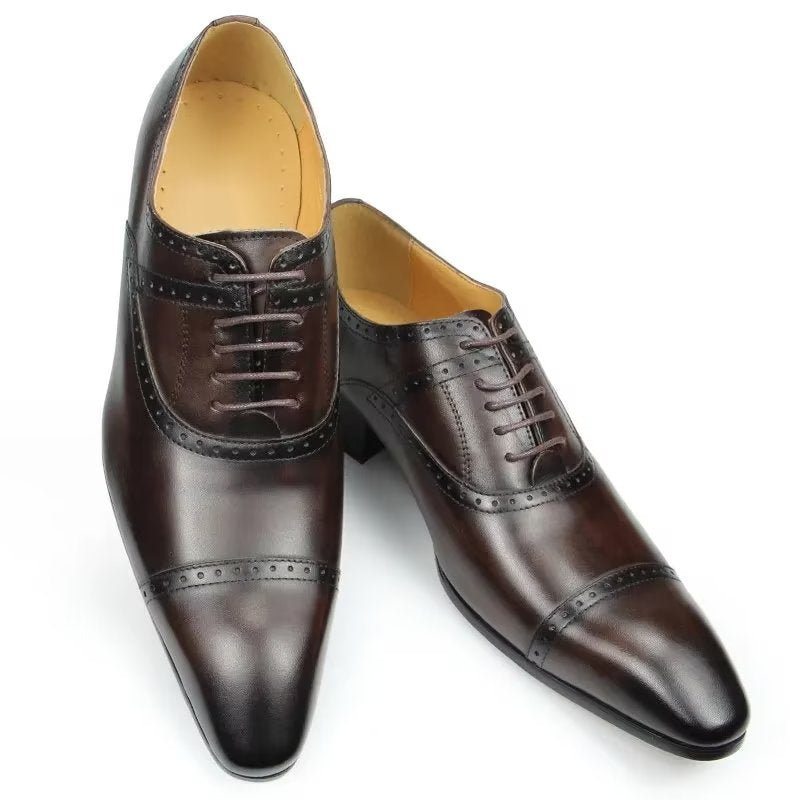 Pánské Společenské Boty Deluxe Oxford Lavishnuptial Brogues - Káva