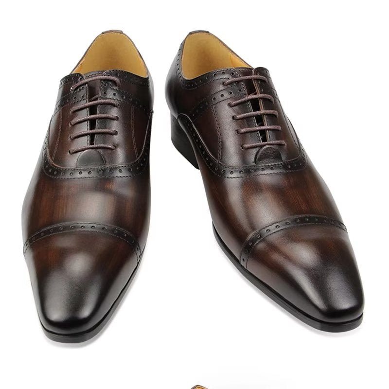 Pánské Společenské Boty Deluxe Oxford Lavishnuptial Brogues - Káva