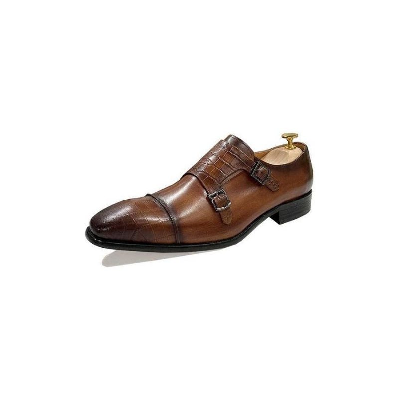 Pánské Společenské Boty Elegantní Crocblend Monk Strap