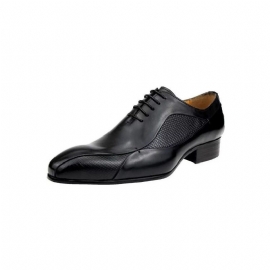 Pánské Společenské Boty Elegantní Kožené Brogue Nuptial Oxford