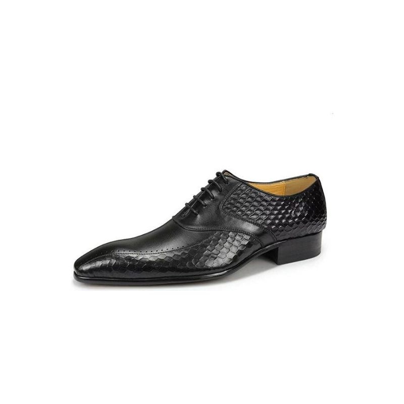 Pánské Společenské Boty Elegantní Kožené Svatební Brogue