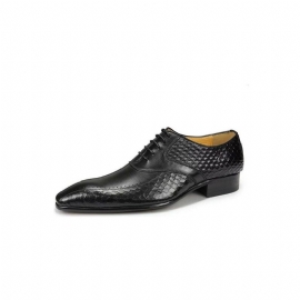 Pánské Společenské Boty Elegantní Kožené Svatební Brogue