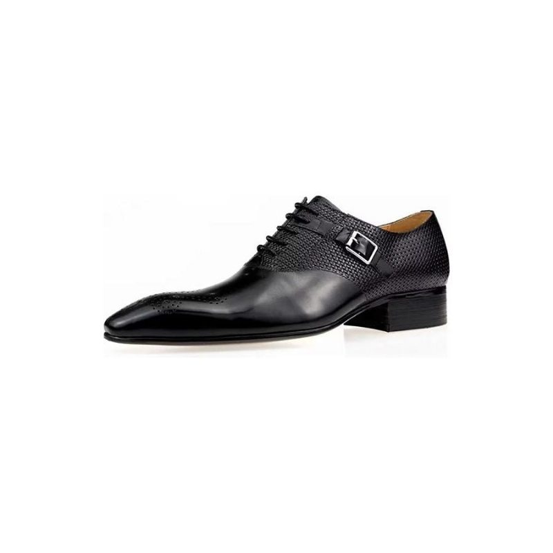 Pánské Společenské Boty Elegantní Kožené Svatební Groom Brogue