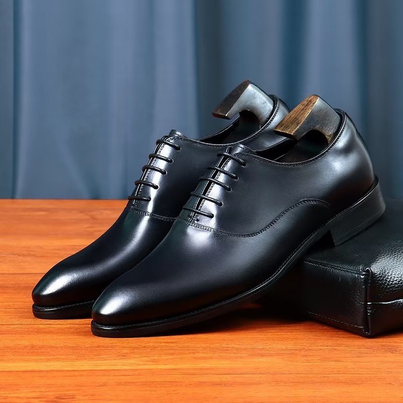 Pánské Společenské Boty Elegantní Oxford - Černá