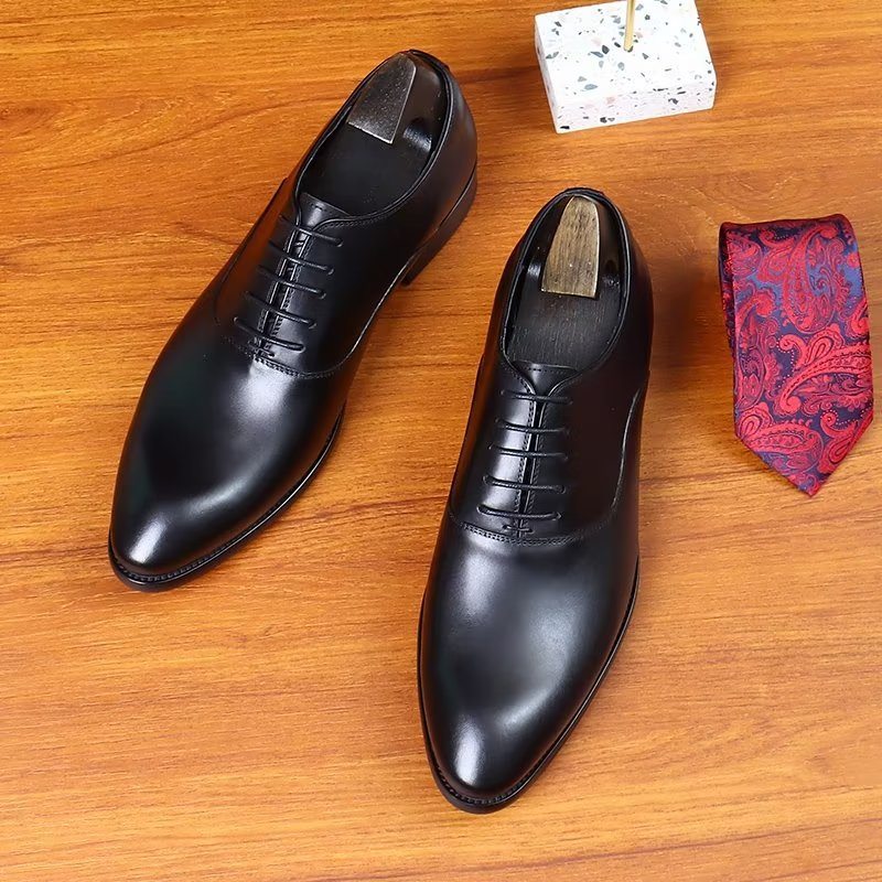 Pánské Společenské Boty Elegantní Oxford - Černá