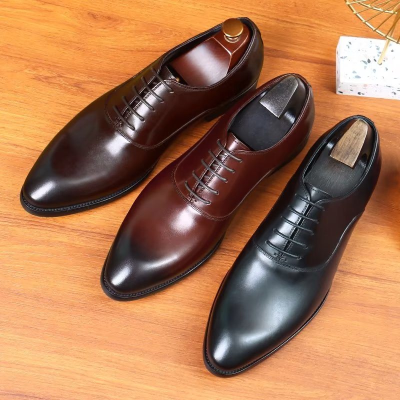 Pánské Společenské Boty Elegantní Oxford - Černá