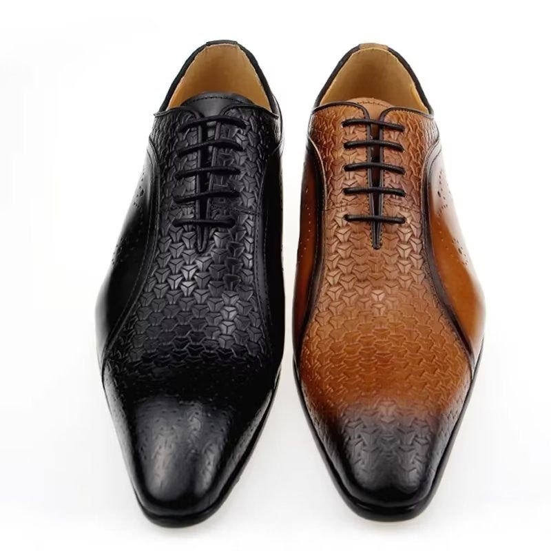 Pánské Společenské Boty Elegantní Svatební Brogues - Černá