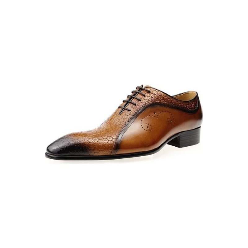 Pánské Společenské Boty Elegantní Svatební Brogues - Hnědá