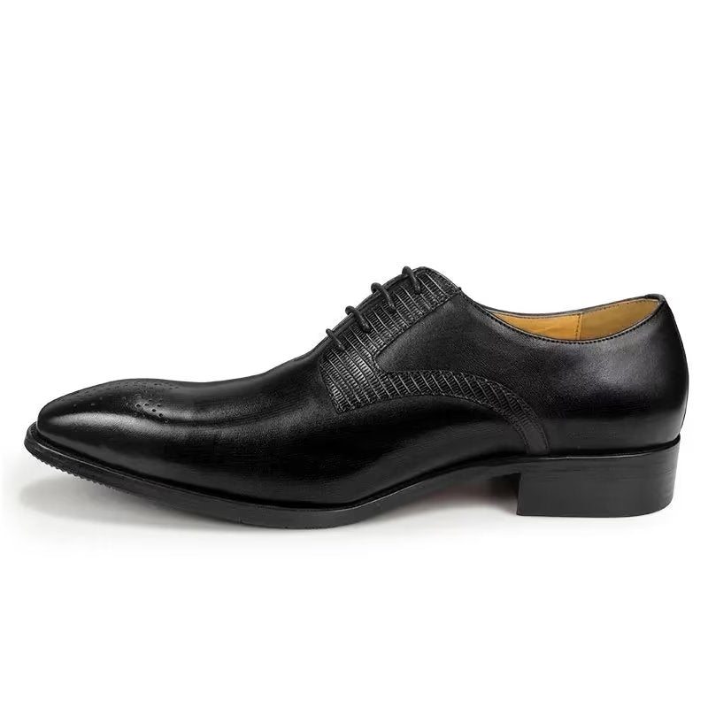 Pánské Společenské Boty Elegantní Svatební Brogues - Černá