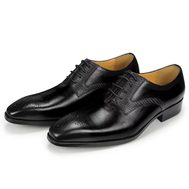 Pánské Společenské Boty Elegantní Svatební Brogues - Černá