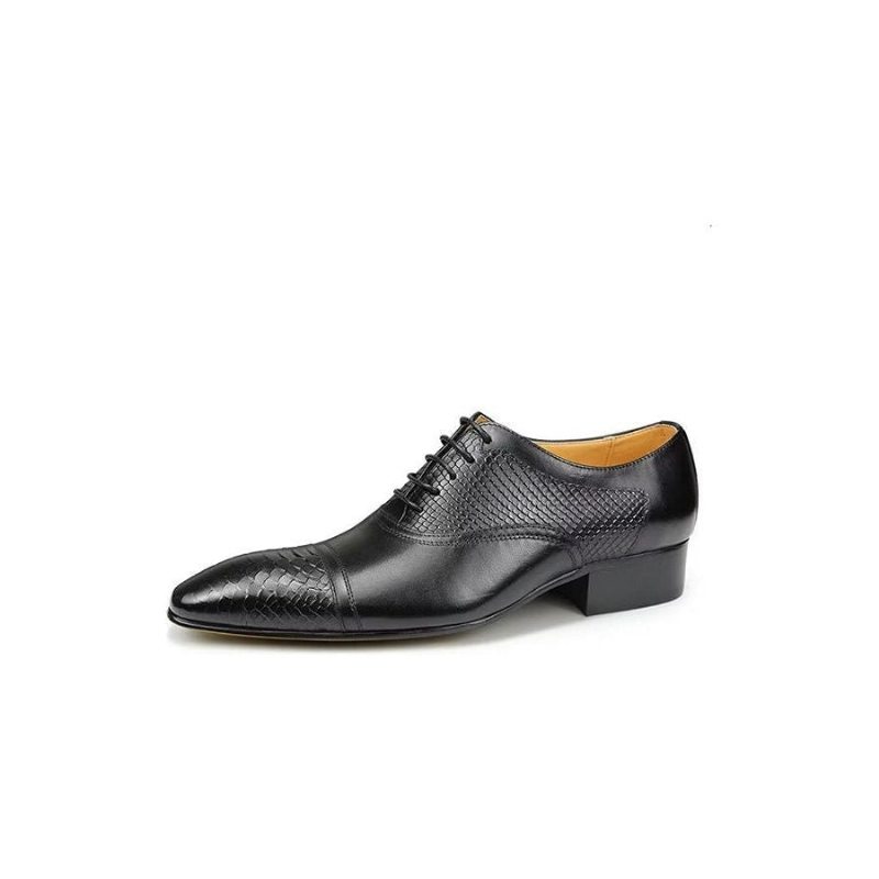 Pánské Společenské Boty Elegantní Šněrovací Svatební Z Kůže Brogue