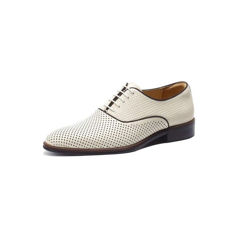 Pánské Společenské Boty Embossed Elegance Exotické Oxford S Kulatou Špičkou