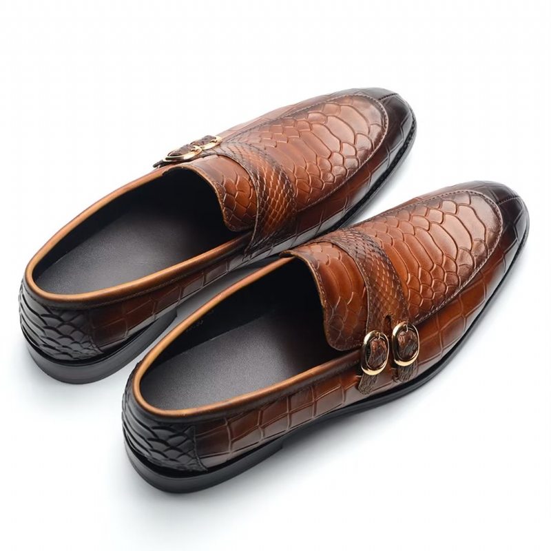 Pánské Společenské Boty Executive Slip-on Obchodní - Hnědá