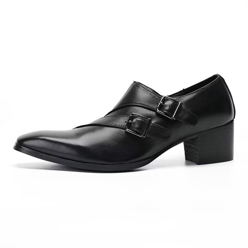 Pánské Společenské Boty Exotické Monkstrap - Černá