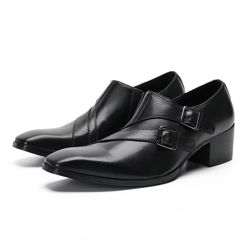 Pánské Společenské Boty Exotické Monkstrap - Černá