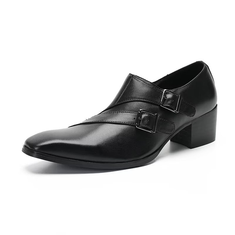 Pánské Společenské Boty Exotické Monkstrap - Černá