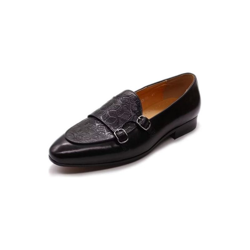 Pánské Společenské Boty Exotické Monkstrap - Černá