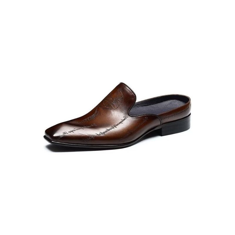 Pánské Společenské Boty Exotické Slip On - Káva