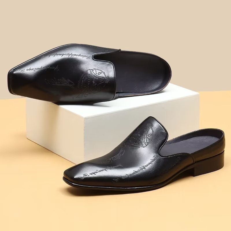 Pánské Společenské Boty Exotické Slip On - Černá