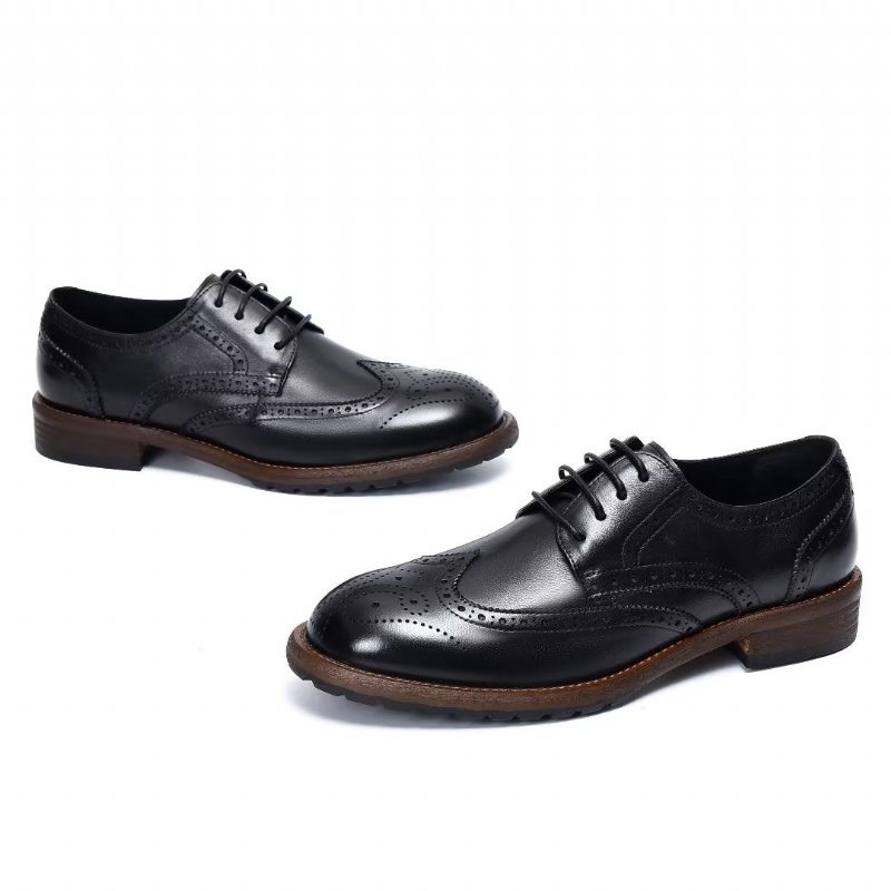 Pánské Společenské Boty Exquisite Brogues - Černá