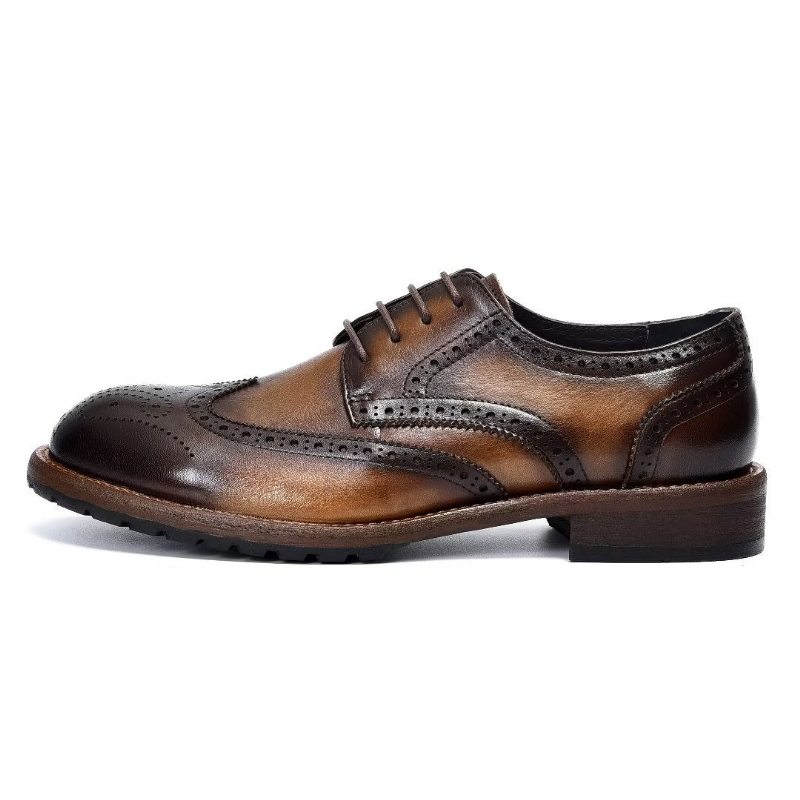 Pánské Společenské Boty Exquisite Brogues - Káva