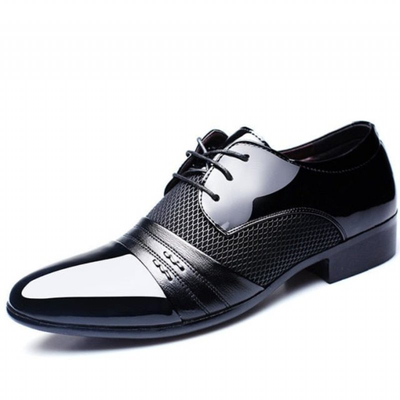 Pánské Společenské Boty Klasický Pointed Toe Oxford - Černá