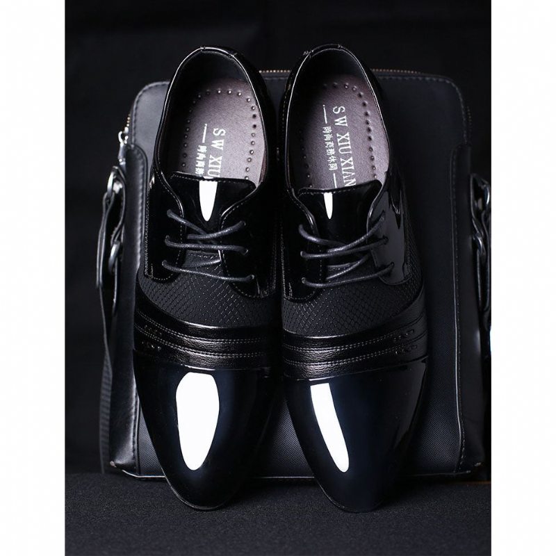 Pánské Společenské Boty Klasický Pointed Toe Oxford - Černá