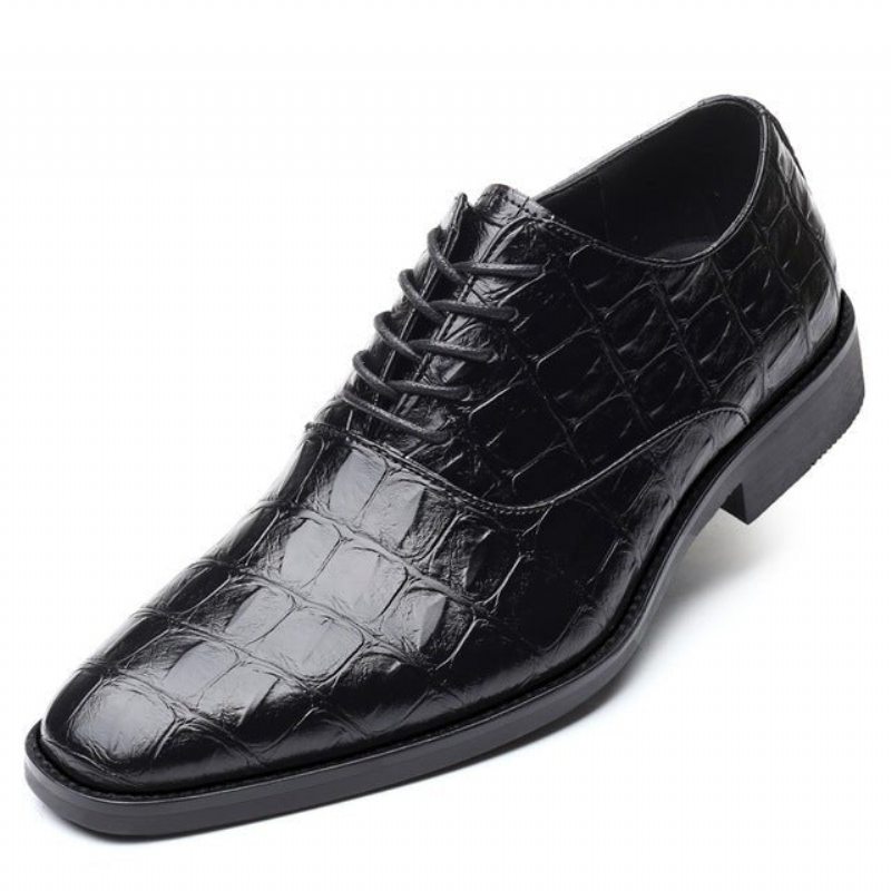 Pánské Společenské Boty Lesklé Klasický Pointed Oxfords - Černá