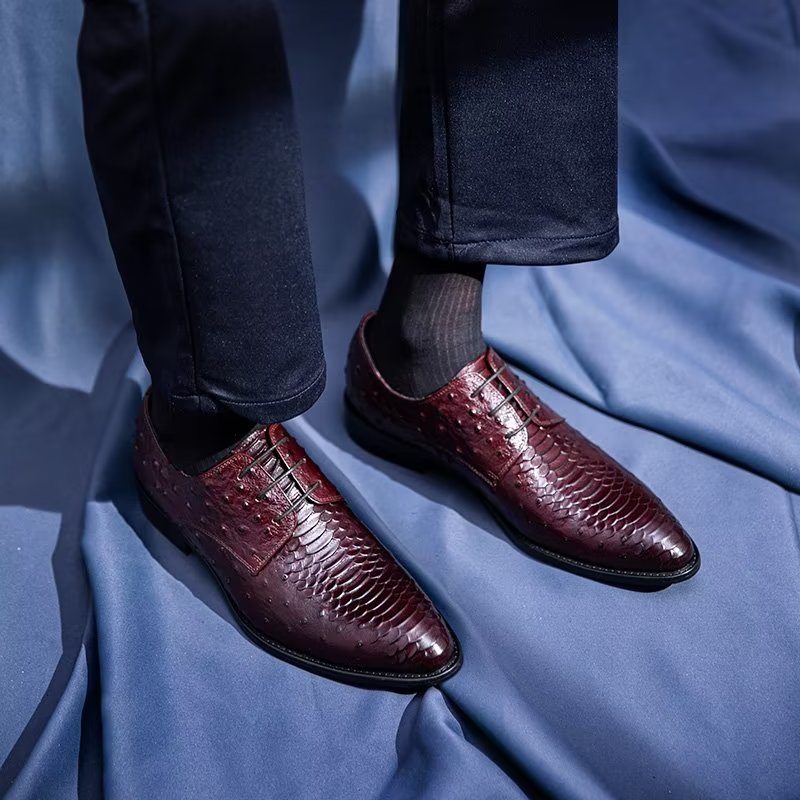 Pánské Společenské Boty Luxusní Croctex Derbies - Káva