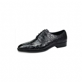 Pánské Společenské Boty Luxusní Elegantní Brogue Z Krokodýlí Kůže