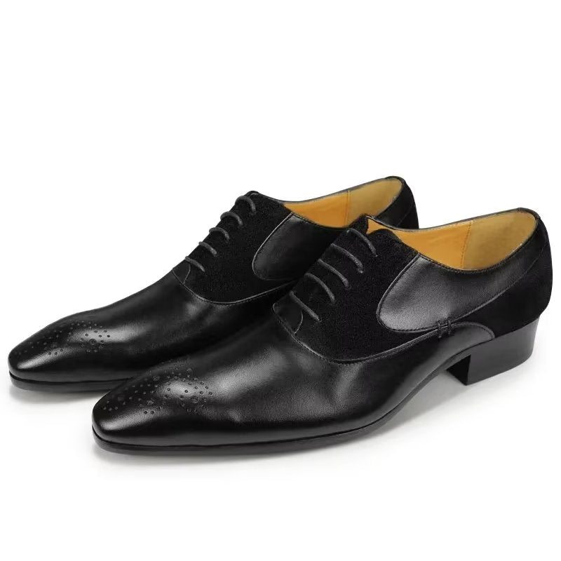 Pánské Společenské Boty Luxusní Svatební Oxford Modishopulence Brogue - Černá