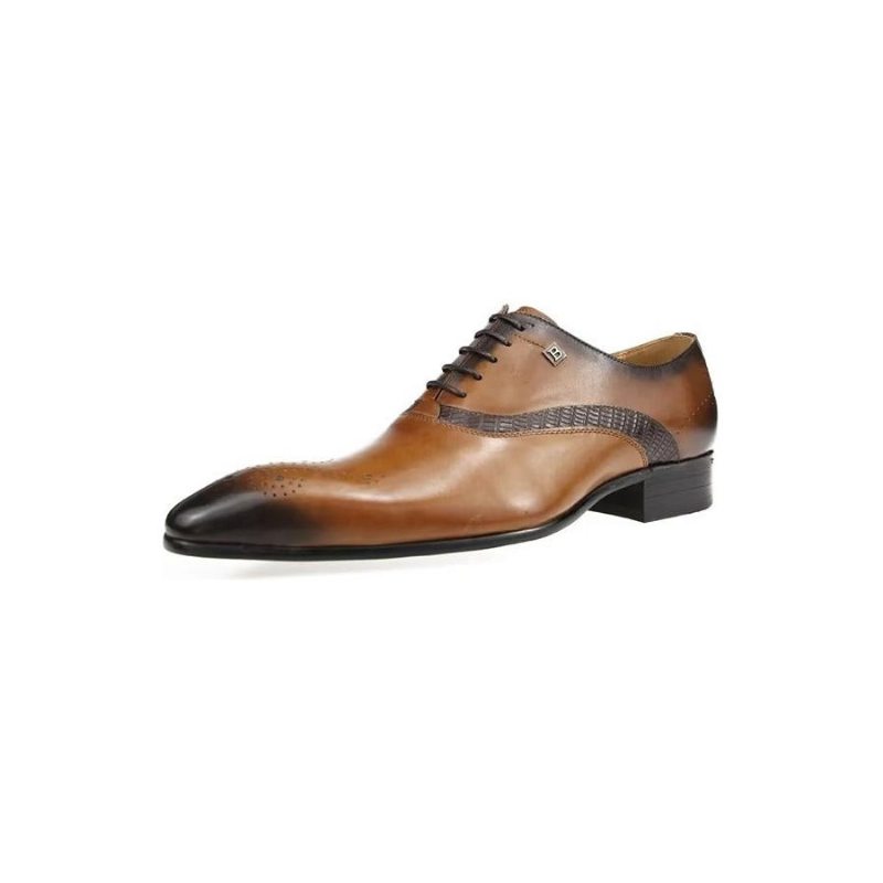 Pánské Společenské Boty Modish Wedding Brogues - Hnědá