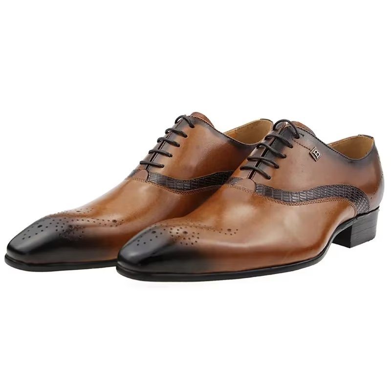 Pánské Společenské Boty Modish Wedding Brogues - Hnědá