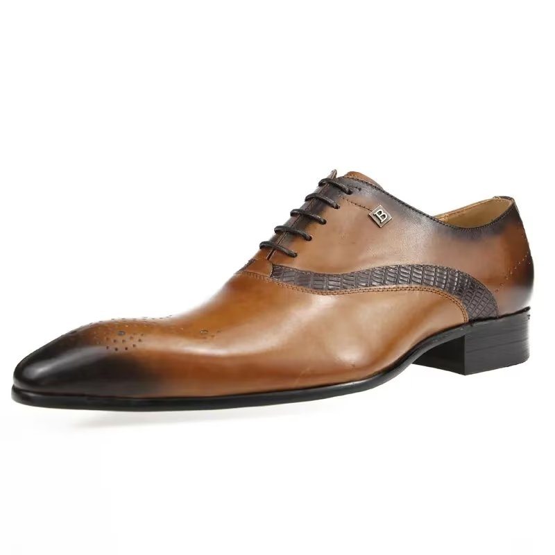 Pánské Společenské Boty Modish Wedding Brogues - Hnědá