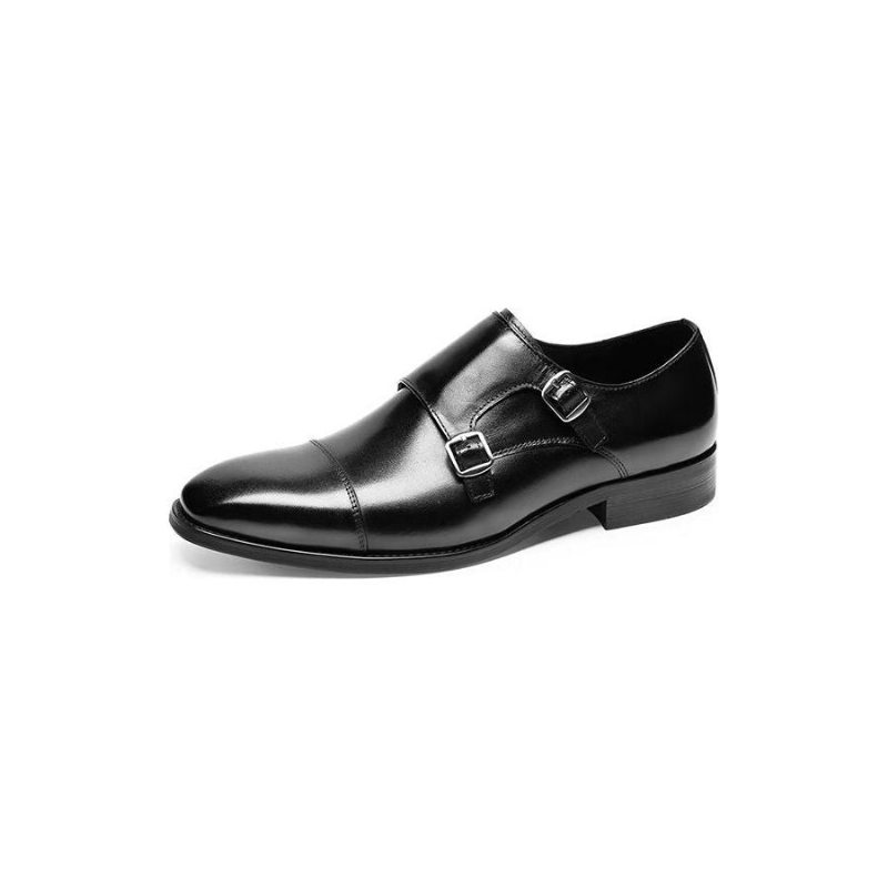 Pánské Společenské Boty Monkstrap - Černá