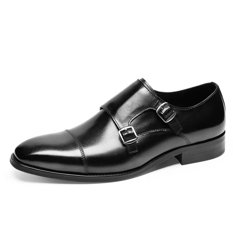 Pánské Společenské Boty Monkstrap - Černá