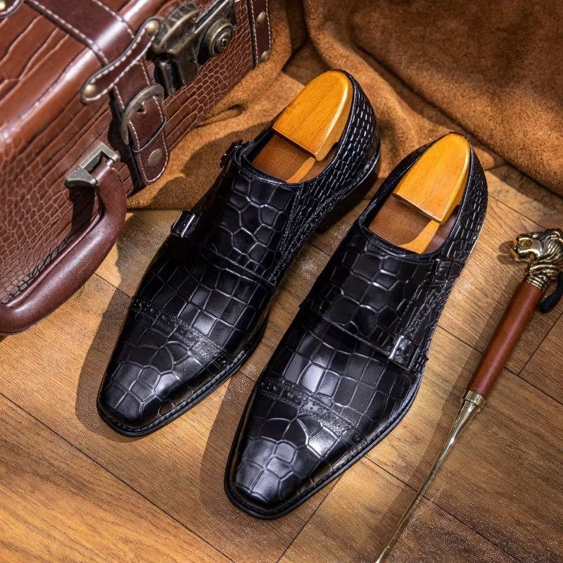 Pánské Společenské Boty Monkstraps - Černá