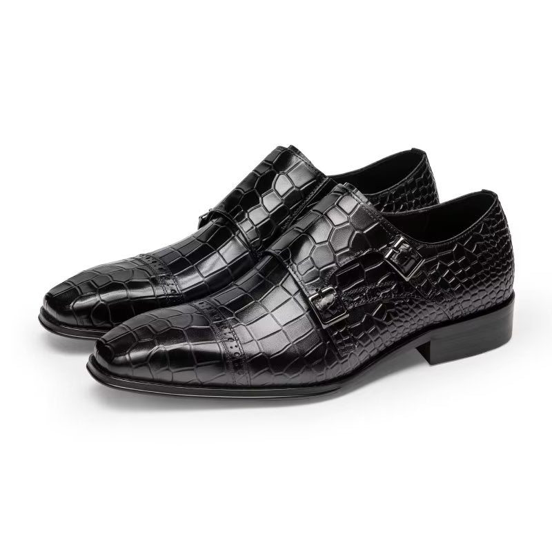 Pánské Společenské Boty Monkstraps - Černá