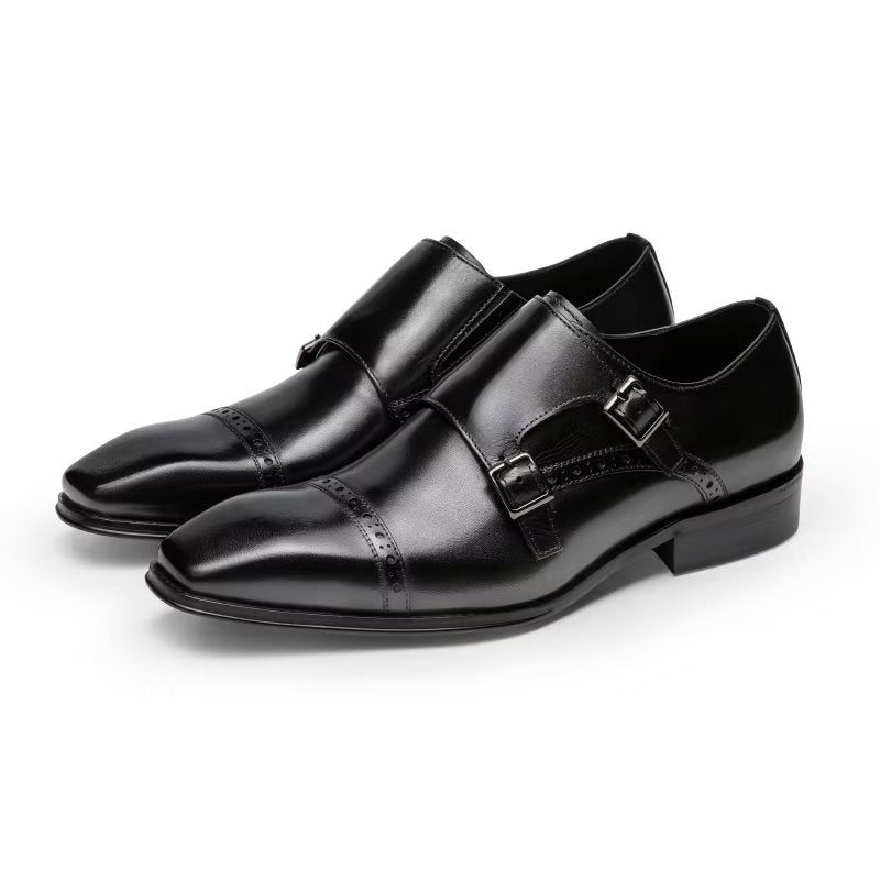 Pánské Společenské Boty Monkstraps - Černá