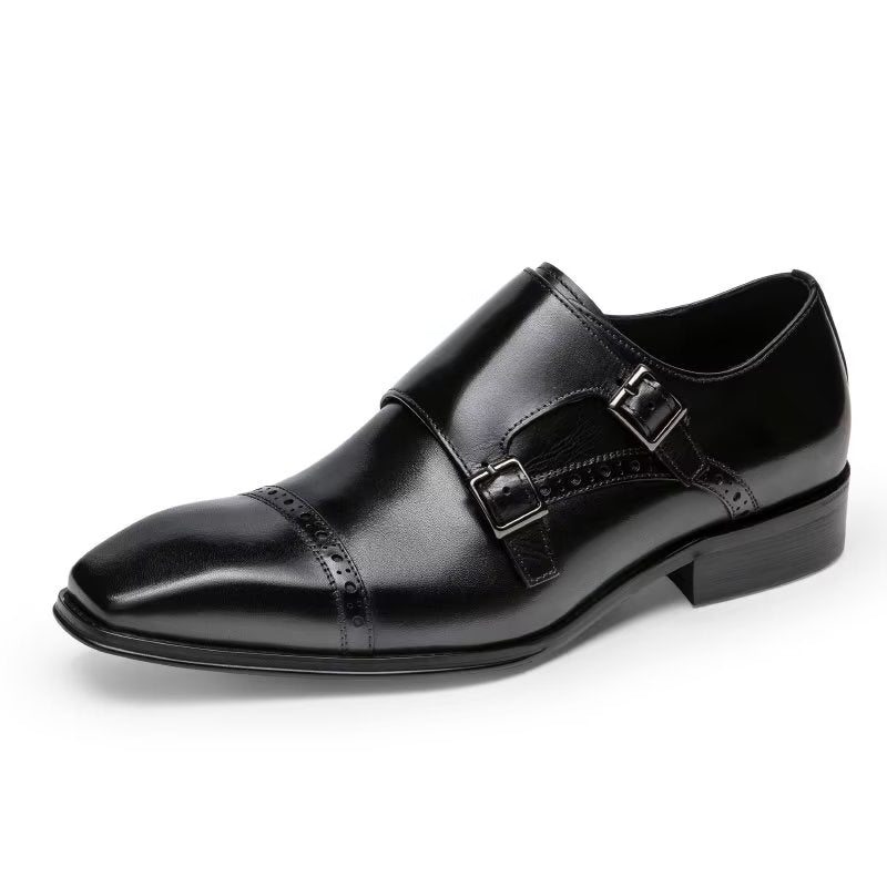 Pánské Společenské Boty Monkstraps - Černá