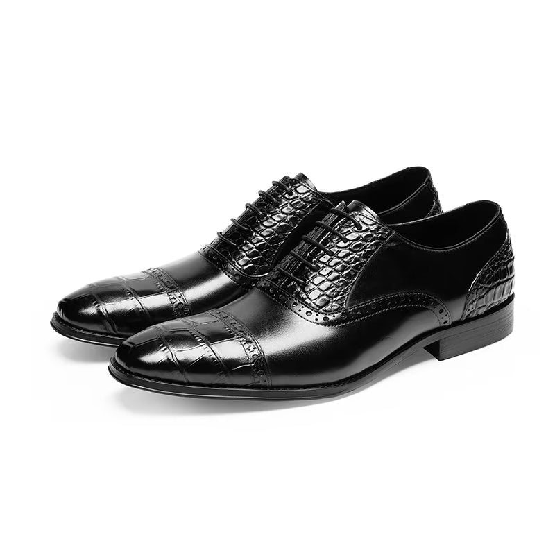 Pánské Společenské Boty Opulentní Croctex Oxford - Černá