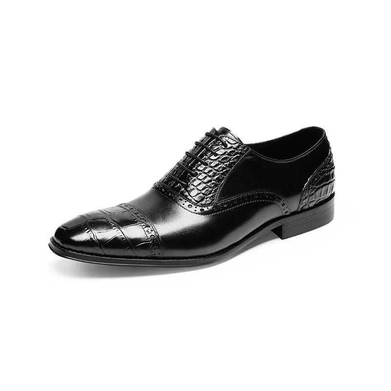 Pánské Společenské Boty Opulentní Croctex Oxford - Černá