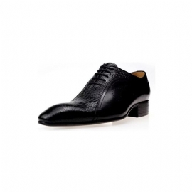 Pánské Společenské Boty Opulentní Kožené Brogue Wedding Oxfords