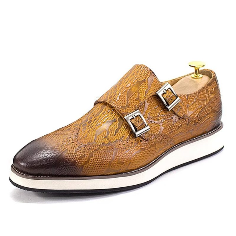 Pánské Společenské Boty Opulentní Svatební Brogue Oxford - Hnědá