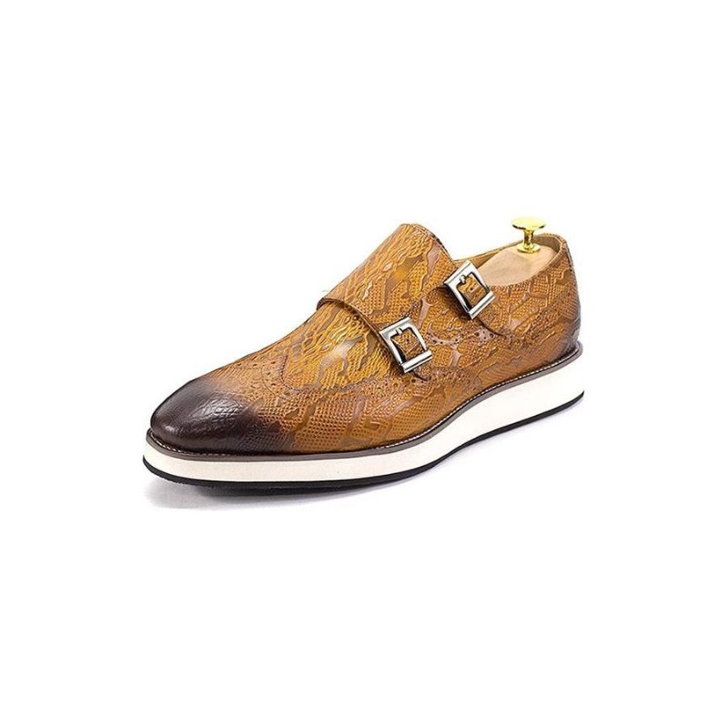 Pánské Společenské Boty Opulentní Svatební Brogue Oxford - Hnědá