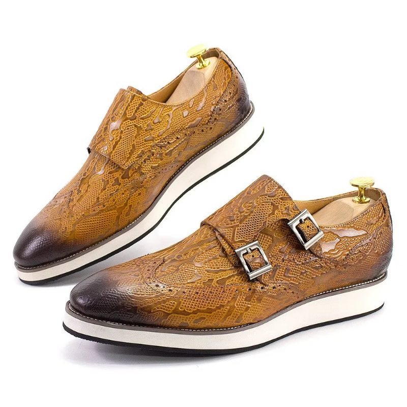 Pánské Společenské Boty Opulentní Svatební Brogue Oxford - Hnědá